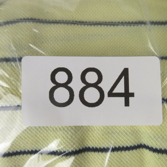 Titleist Butter Yellow Striped Pique Polo Size L Cotton - Picture 11 of 11